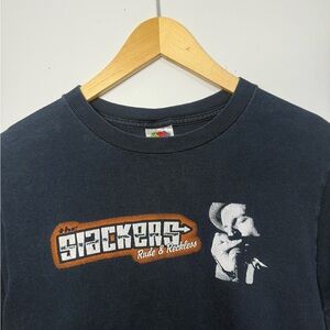 The Slackers Rude & Reckless Men's Black T-Shirt Band